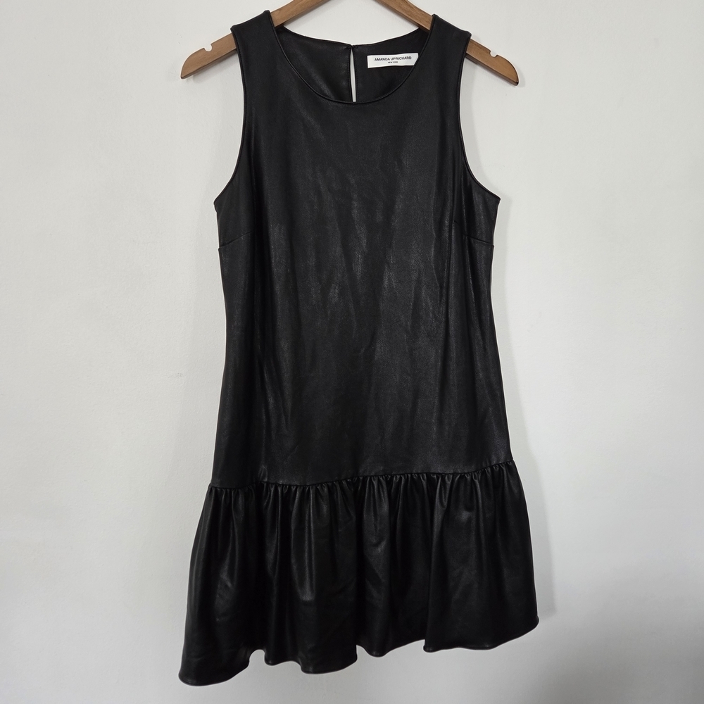 Amanda Uprichard Faux Leather Mini Dress